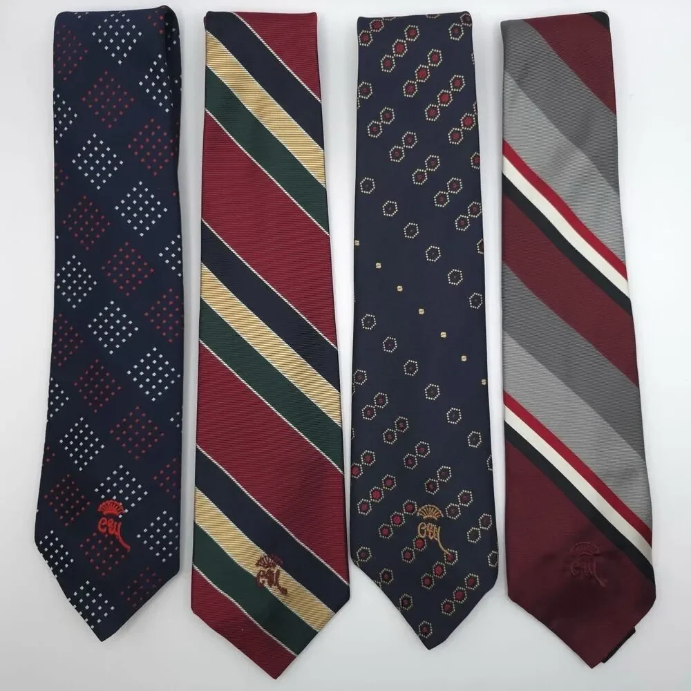 Vintage COUNTESS MARA NEW YORK Crown Neckties LOT OF 4 Capper & Capper St. Croix